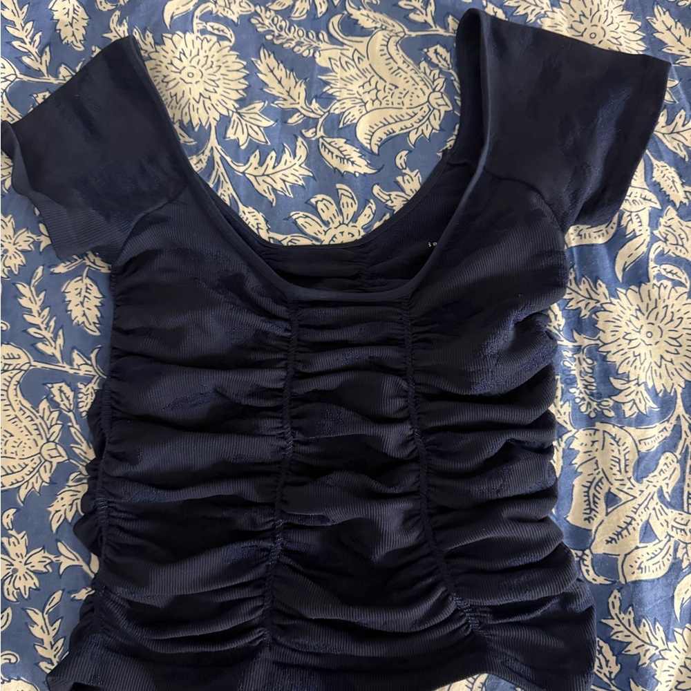 free people navy top